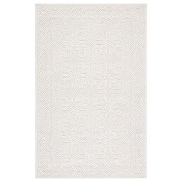 Safavieh Textural Collection TXT101A Rug, Ivory, 4' X 6'