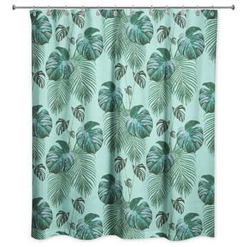 Palm Pattern 4 71x74 Shower Curtain