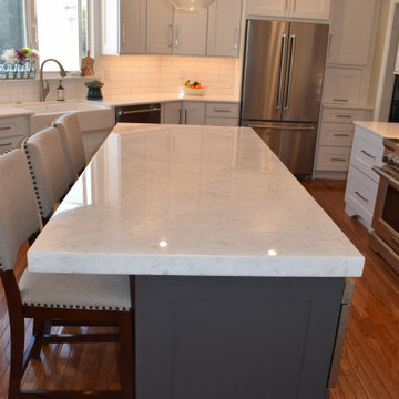 Gorgeous Grey and White Kitchen