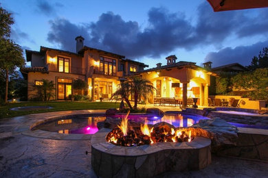 Pool - mediterranean pool idea in San Diego