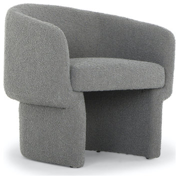 Giverny Accent Chair Charcoal Bouclé