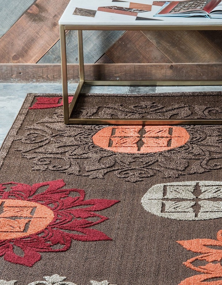 Veranda Rug Packaging Contemporary Veranda Area Rug, 4'x6' - Contemporary - Outdoor Rugs - by ...