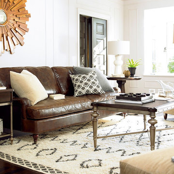 Neutral and Eclectic Living Room
