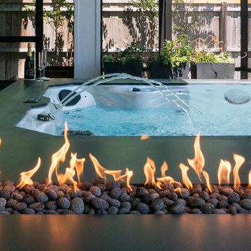 Atlantic Beach Modern Backyard