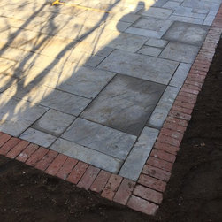 edging and bluestone - Landscaping Stones And Pavers