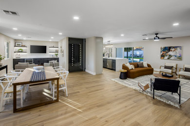 Example of a trendy living room design in Phoenix