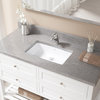 U1812 Undermount Porcelain Sink, White, Chrome Pop-Up Drain