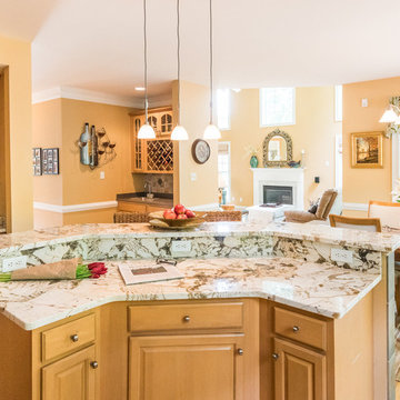 Copenhagen Granite Kitchen Countertops and Island