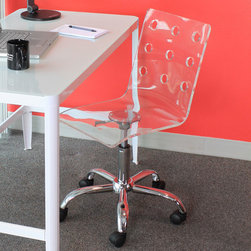 Lumisource Swiss Acrylic Office Chair - SKU: OFC-TW-SWISS CL - Office Chairs