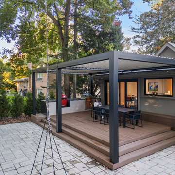 Cantilever pergola