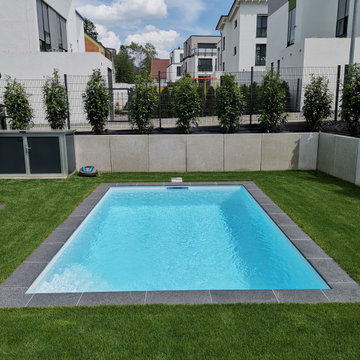 Folienbecken 5,00 x 3,00 x 1,50 m mit Akorplan Ceramics Mosaikfolie Selene