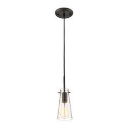 Z-Lite - Z-Lite 132MP Monte 1 Light Pendant, Bronze - Pendant Lighting