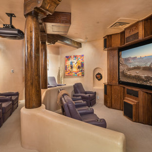 Southwest home theater photo in Other