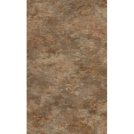 Distressed Metallic Plain Wallpaper, Burnt  Orange, Double Roll