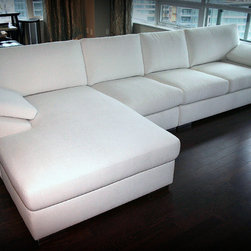 Custom Made Sectional Sofa White - Sectional Sofas