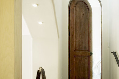 Hallway - mediterranean hallway idea in Santa Barbara