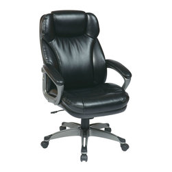 Black Executive Leather Office Chair - Office Chairs