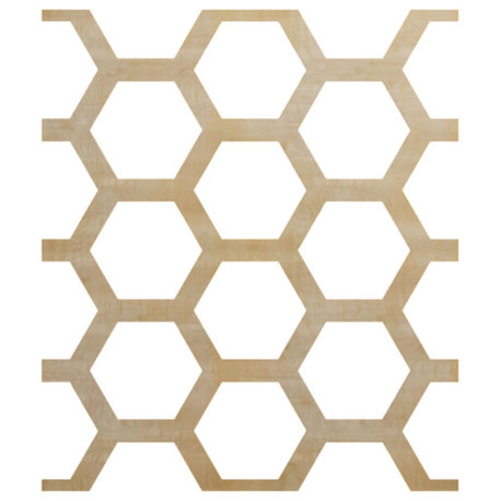 Large Westmore Decorative Fretwork Wood Wall Panels, Birch