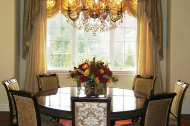 Elegant dining room photo in New York