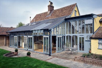 Inspiration for a medium sized farmhouse home in Cambridgeshire.