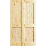 Frameport - Knotty Four Panel Arch Top V-Groove w U-Groove, Unfinished, 24"x80"x1.375" - - Pre-hinged and ready to install