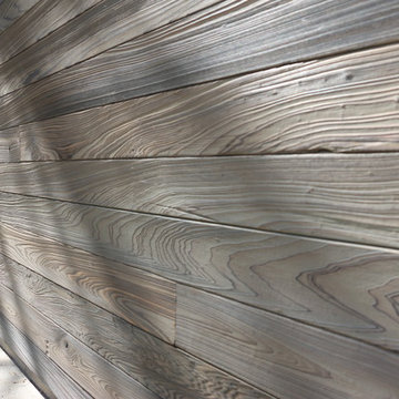 Real wood overhead garage doors