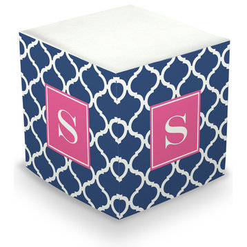 Sticky Memo Cube Ann Tile Single Initial, Letter S