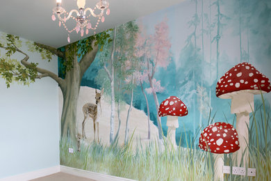 Inspiration for a contemporary kids' bedroom in Manchester.