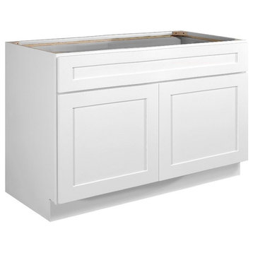 Brookings Ready to Assemble Wood Cabinet in White 48-Inch by 24 x 34.5