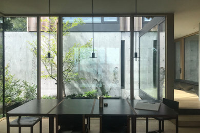 Minimalist dining room photo in Seattle