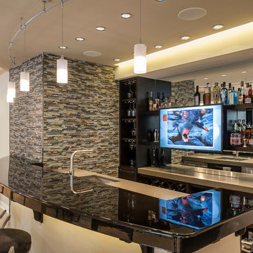 Modern Basement for Entertainment