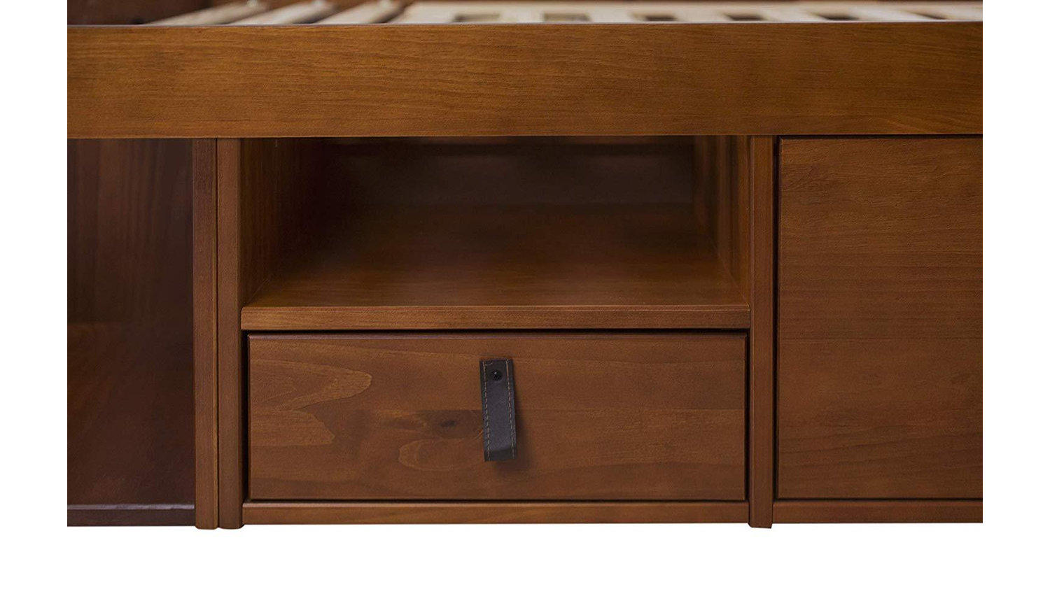 Memomad Bali Storage Platform Bed with Drawers (Queen Size, Caramel)