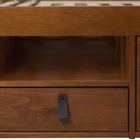 Memomad Bali Storage Platform Bed with Drawers (Queen Size, Caramel)