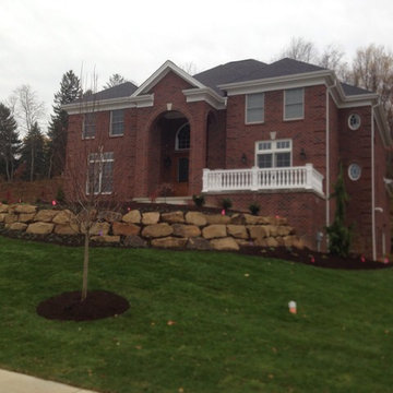 Sandstone Boulder Wall