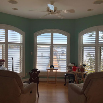 3 1/2" Inside mounted Shutters by Delmarva blinds Fairfax Va
