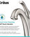 Arlo Single Handle 1-Hole Vessel Faucet Spot Free Stainless Steel with Drain