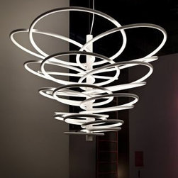 Contemporary Flos 2620 Lamp - White - Chandeliers