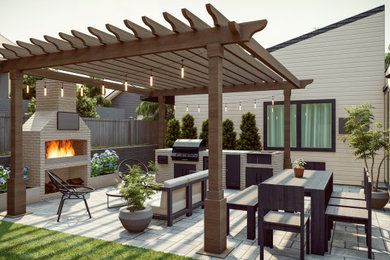 Example of a small mountain style home design design in Other