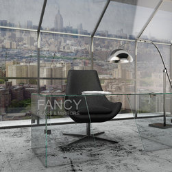 ZEBRA GLASS WORK DESK - Furniture