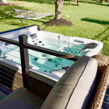 Pool Deck with Covered Living Space