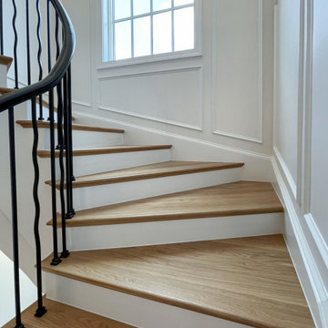 Project #106 | Winding Staircase with Modern Balustrade