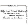 Wall Decals Quotes Life Isn'T About Waiting For The Storm To Pass