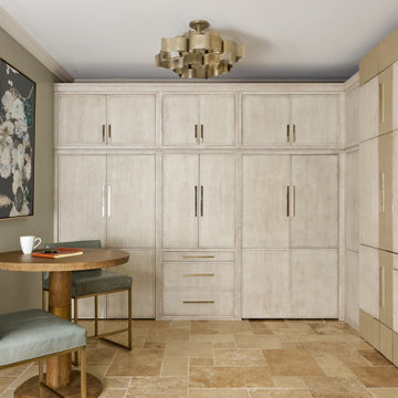 Built in Desk & Bar Range - Closed