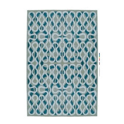 Squiggle Blue by Vivienne Westwood for The Rug Company - Area Rugs