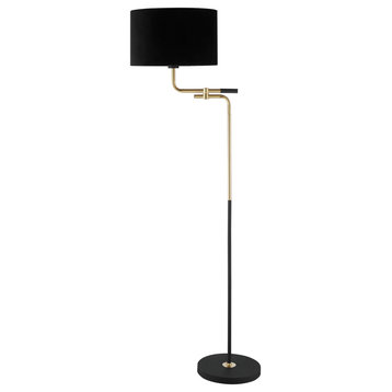 Lite Source LS-83624 Crisanta 62" Tall Swing Arm Floor Lamp - Gold