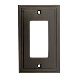Cosmas - Cosmas 25000-ORB Oil Rubbed Bronze Single GFCI / Decora Wall Plate - Switch Plates And Outlet Covers