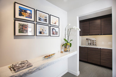 Inspiration for a contemporary hallway remodel in Denver