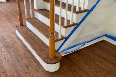 Inspiration for a staircase remodel in Bridgeport