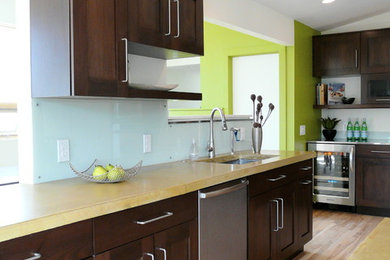 Kitchen - contemporary kitchen idea in Denver