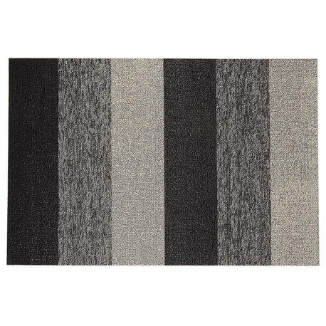 Marbled Stripe Shag, Salt & Pepper, 24"x36